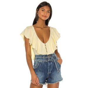 Free People Matilda Ruffle Bodysuit